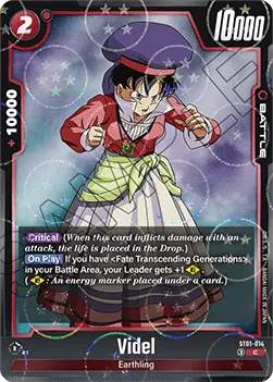 Videl (ST01-014) (V.2 – Common) – Story Booster 01 [Fusion World] – Near Mint – EN