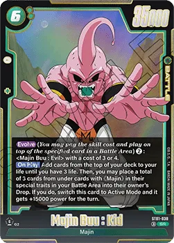 Majin Buu : Kid (ST01-038) (V.1 – Super Rare) – Story Booster 01 [Fusion World] – Near Mint – JAP