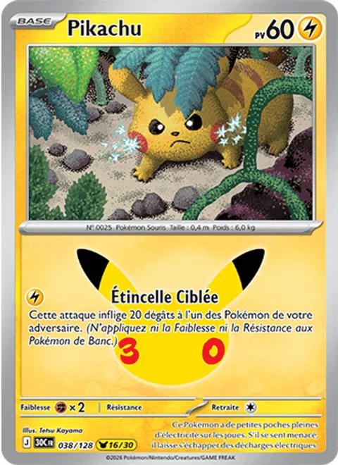 Pikachu – 30th Celebration (038) – Near Mint – FR