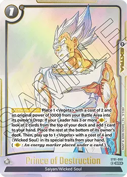 Prince of Destruction (ST01-068) (V.2 – Alternate Art) – Story Booster 01 [Fusion World] (068) – Foil [EN] – Near Mint