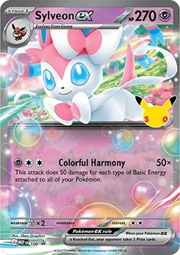 Sylveon ex [Colorful Harmony] – MEP Black Star Promos (100) – Near Mint – FR