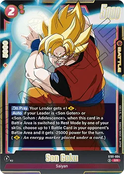 Son Goku (ST01-004) (V.1 – Super Rare) – Story Booster 01 [Fusion World] – Near Mint – EN