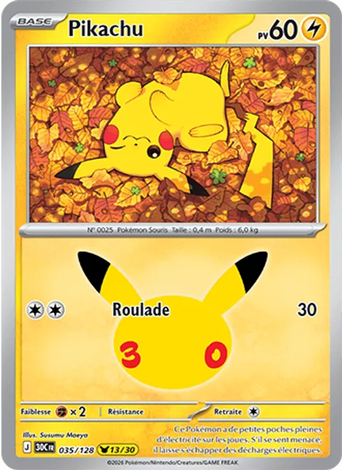 Pikachu – 30th Celebration (035) – Near Mint – FR